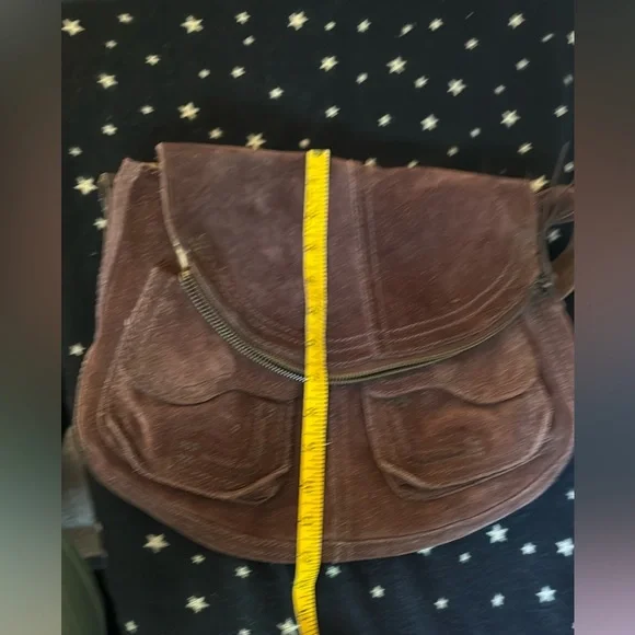 Vintage Lucky Brand Suede Foldover Stash Bag - Picture 3 of 10